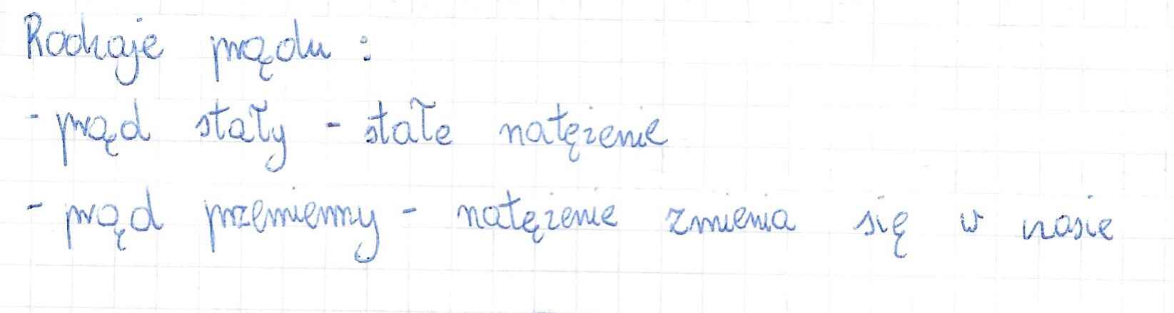 Rodzaje prądu